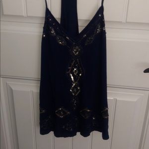 Super cute tank top with sequin design!